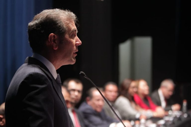 Lorenzo Córdova Vianello, Consejero Presidente del INE en la Conferencia magistral “Balance del Sistema Nacional de Elecciones. Una reflexión a 5 años de la Reforma Electoral”.