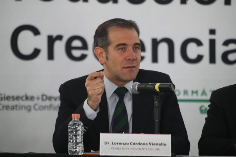 Lorenzo Córdova Vianello, Consejero Presidente del INE.