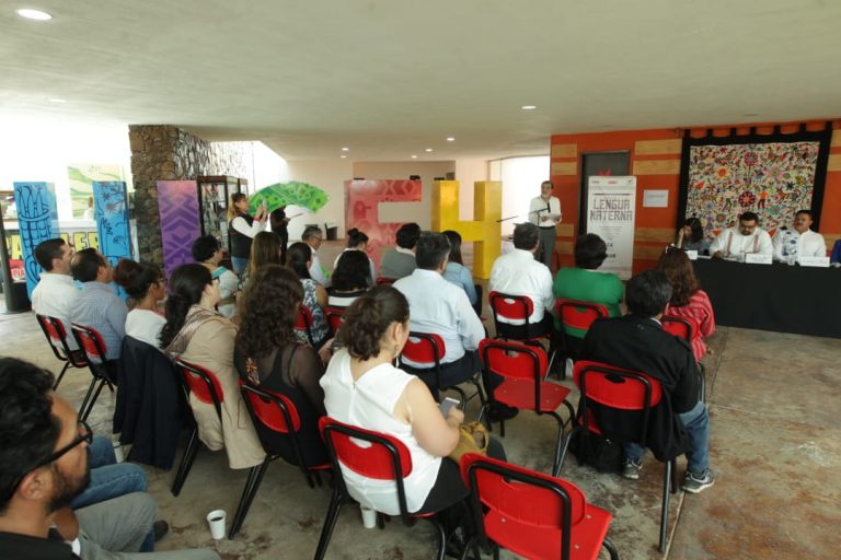 José Luis Ashane Bulos, Vocal Ejecutivo de Hidalgo en el Evento Conmemorativo por el Día Internacional de la Lengua Materna.