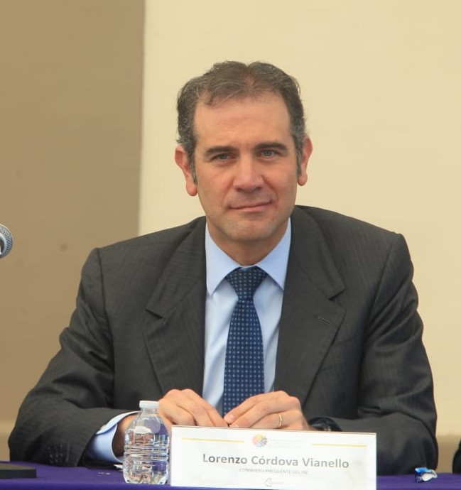Lorenzo Córdova Vianello, Consejero Presidente del INE.