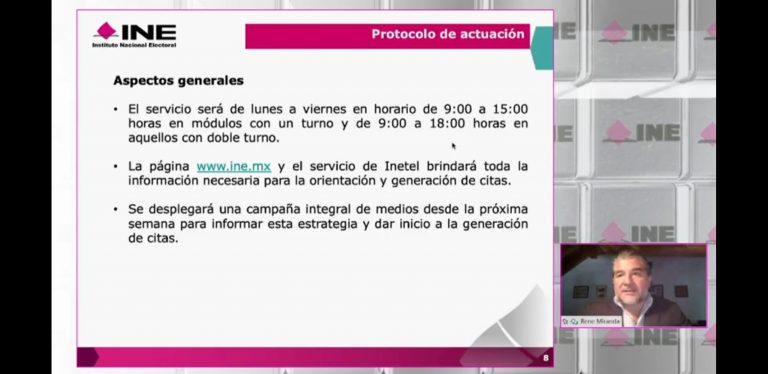 Conferencia de Prensa Virtual  INE.