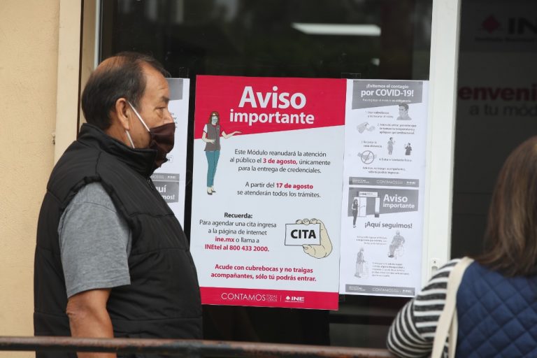 Reapertura de los módulos de atención ciudadana INE, atendiendo  las medidas del protocolo de sanidad por la pandemia de la Covid-19