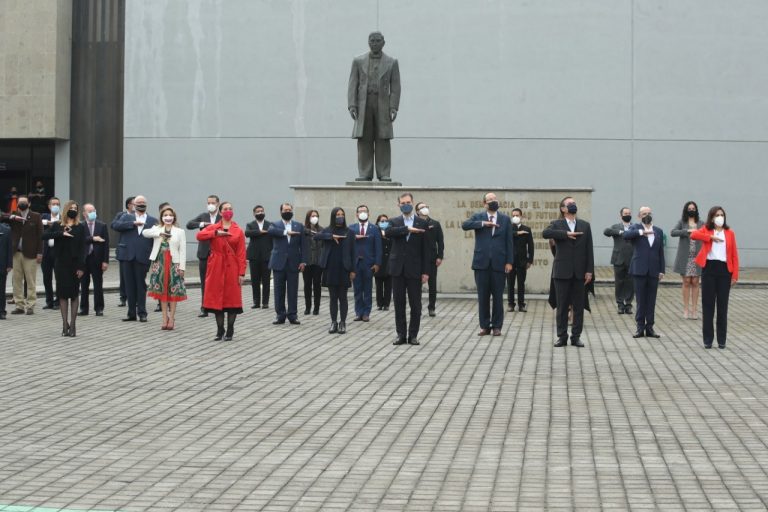 Ceremonia de Honores a la Bandera con motivo del Inicio del Proceso Electoral Federal 2020-2021