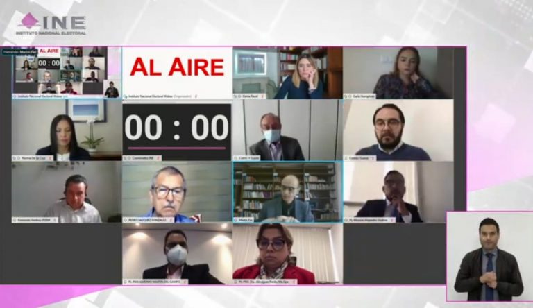 Sesión Ordinaria  del Consejo General,  transmitida por la plataforma virtual.