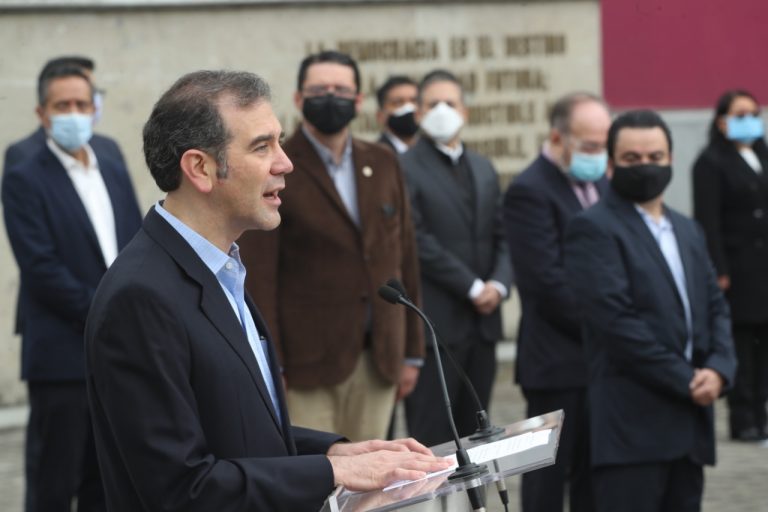 Ceremonia de Honores a la Bandera con motivo del Inicio del Proceso Electoral Federal 2020-2021