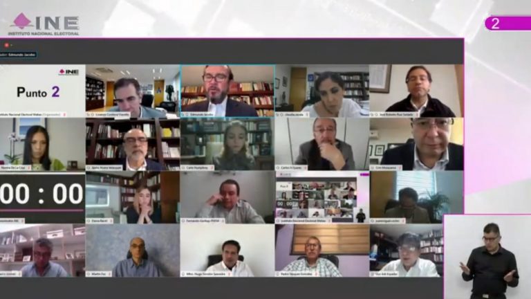 Sesión Extraordinaria del Consejo General,  transmitida por la plataforma virtual.