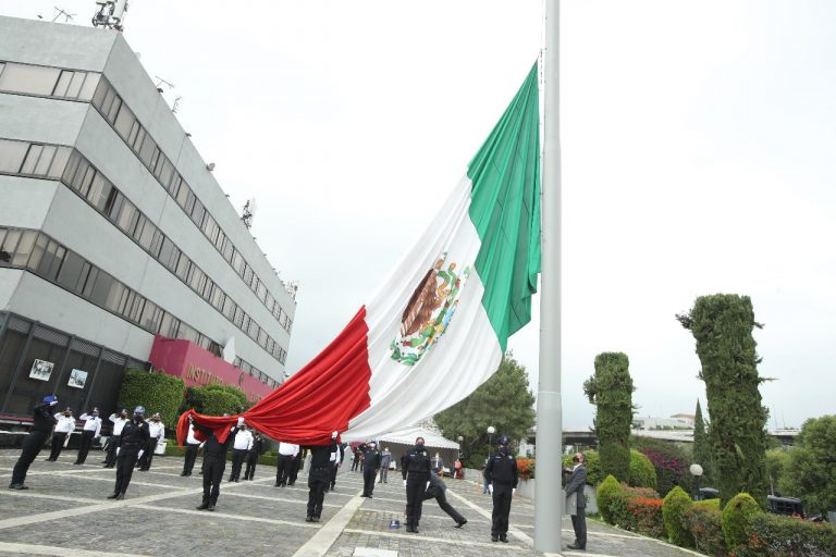 Ceremonia de Honores a la Bandera con motivo del Inicio del Proceso Electoral Federal 2020-2021