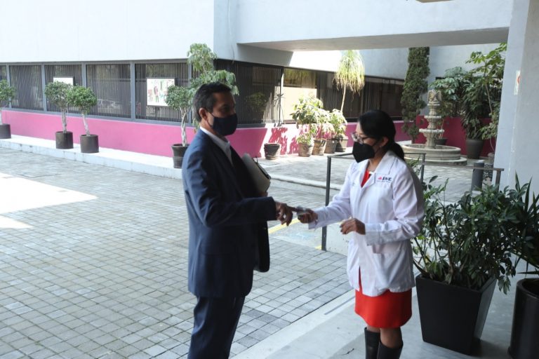 Se instaló filtro sanitario para todo el personal que trabaja en las Oficinas Centrales del Instituto.