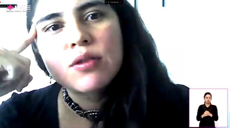 Gail Aguilar Castañón, Especialista de la Unidad de Género de la Comisión Ejecutiva de Atención a Víctimas (CEAV) de la Subsecretaría de Derechos Humanos, Población y Migración de la Secretaría de Gobernación.