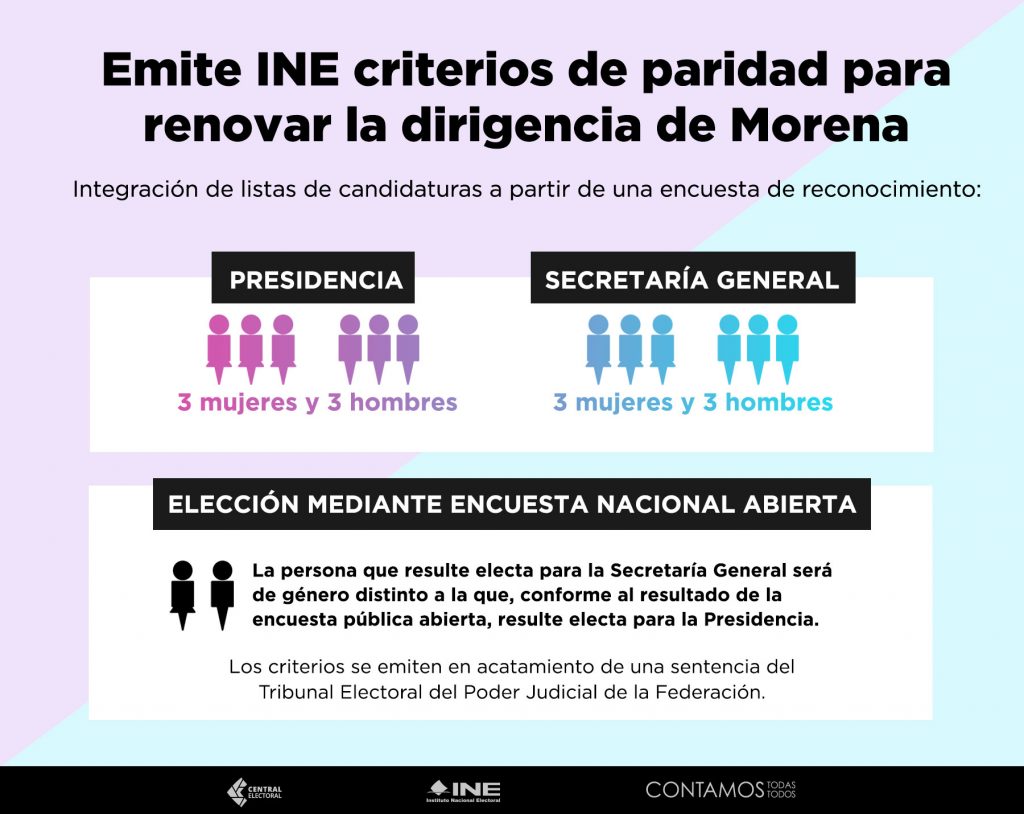 El Consejo General Del INE Aprobó Los Criterios De Paridad Para Renovar ...