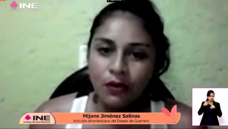 Mijare Jiménez Salinas, Activista afromexicana del Estado de Guerrero.