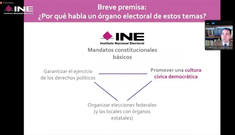 Presentación del Consejero presidente del INE Lorenzo Córdova Vianello.