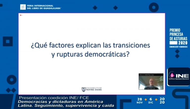 Anibal Pérez Liñan, Autor.