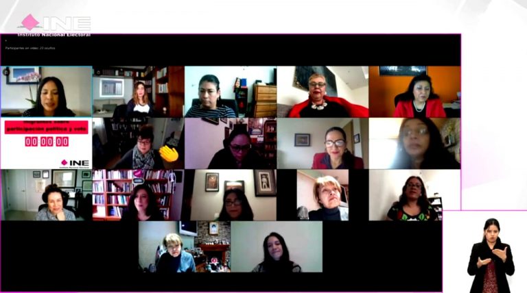 “Diálogo con Mujeres Migrantes sobre Participación y El Voto desde el Extranjero”.