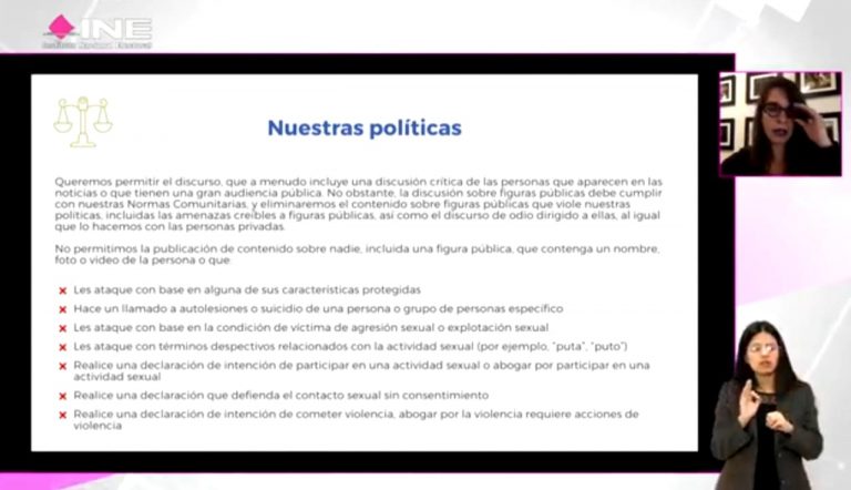 Presentación de María Cristina Capelo, Directora de Políticas en Facebook.