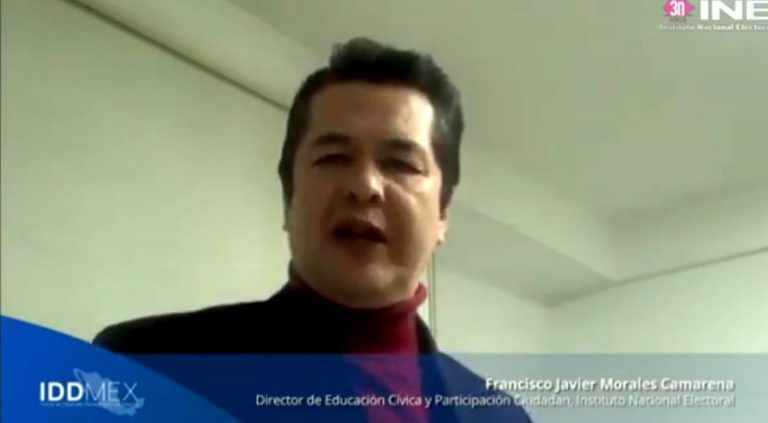 Francisco Javier Morales Camarena, Director de Educación Cívica y Participación Ciudadana del INE.