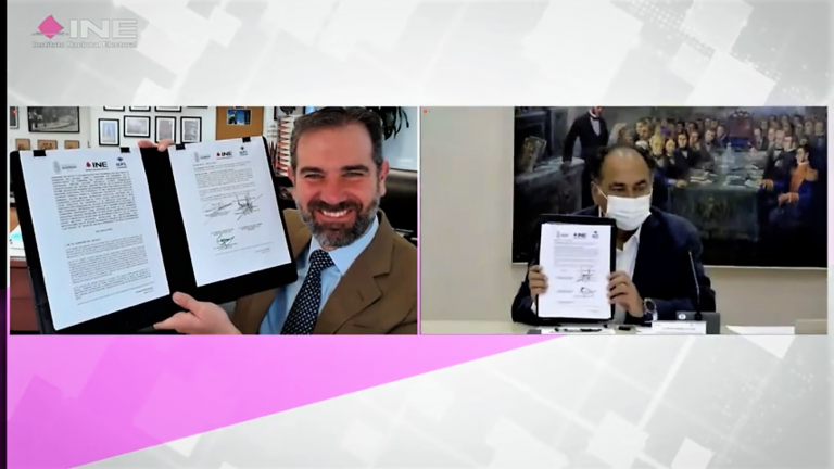 Lorenzo Córdova Vinaello, Consejero Presidente del INE y Héctor Astudillo Gobernador de Guerrero