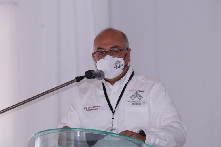 Ariel García Contreras, Director General de Talleres Gráficos de México.
