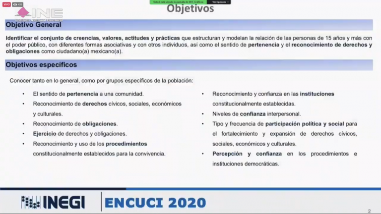 Presentación de Alejandra Rios, Directora General Adjunta de Desarrollo, Análisis e Indicadores de Gobierno del INEGI.