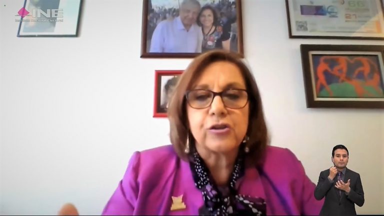 Martha Lucia Micher Camarena, Presidenta de la Comisión para la igualdad de Género del Senado de la República.