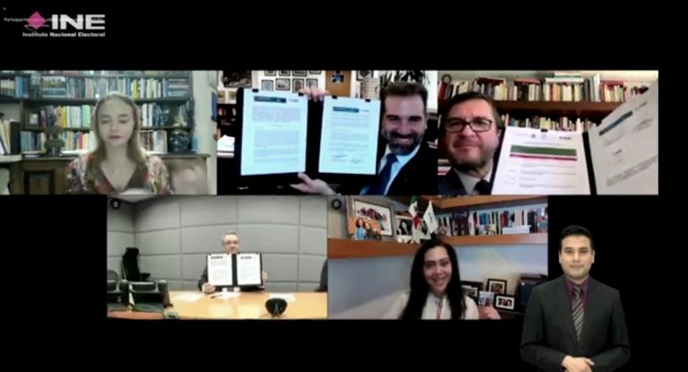 Firma del Convenio de Colaboración entre el Instituto Nacional Electoral y la Procuraduría Fiscal de la Federación de la SHC