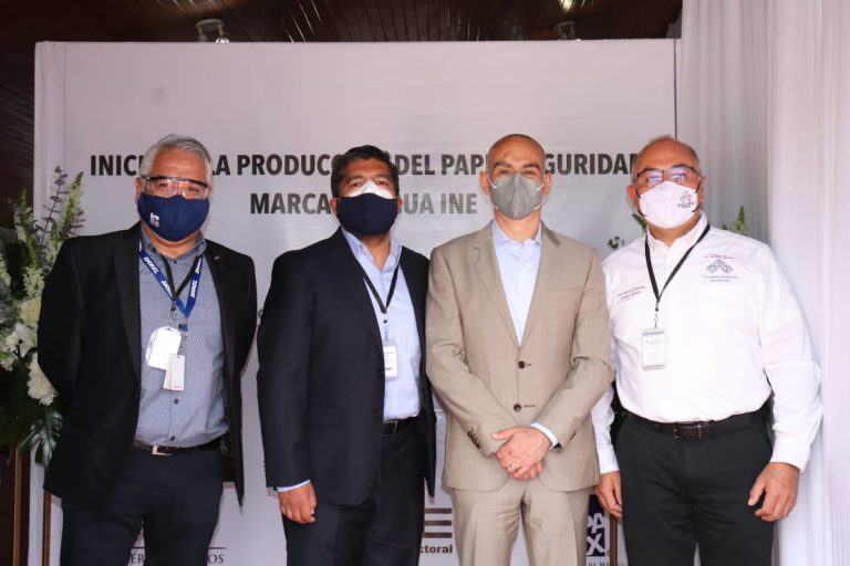 Ceremonia de Arranque de Producción del Papel Seguridad Marca de Agua INE.