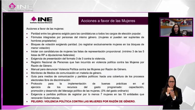 Presentación de la Consejera Electoral del INE Adriana Favela Herrera.