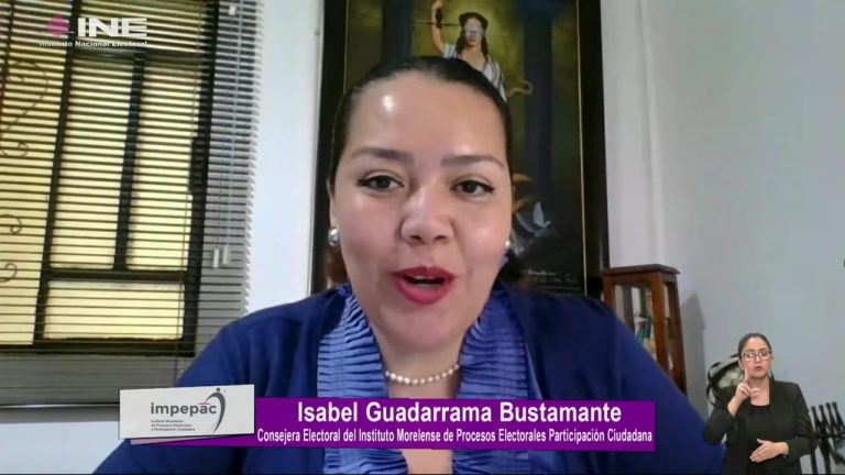 Isabel Guadarrama Bustamante, Consejera Electoral del Instituto Morelense de Procesos Electorales y Participación Ciudadana.
