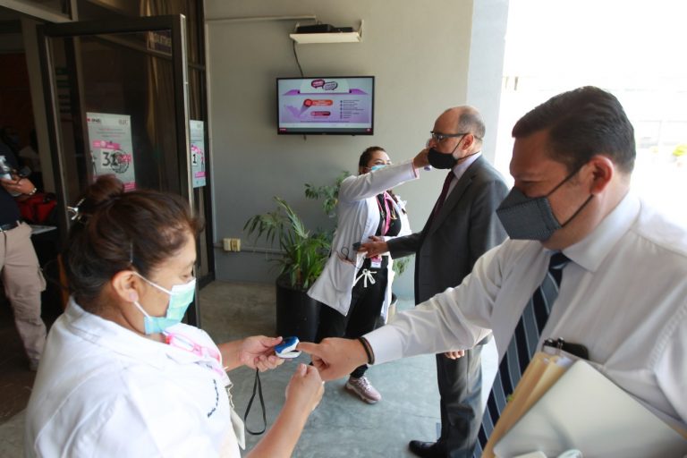 Se instaló filtro sanitario para todo el personal en Oficinas Centrales del Instituto.