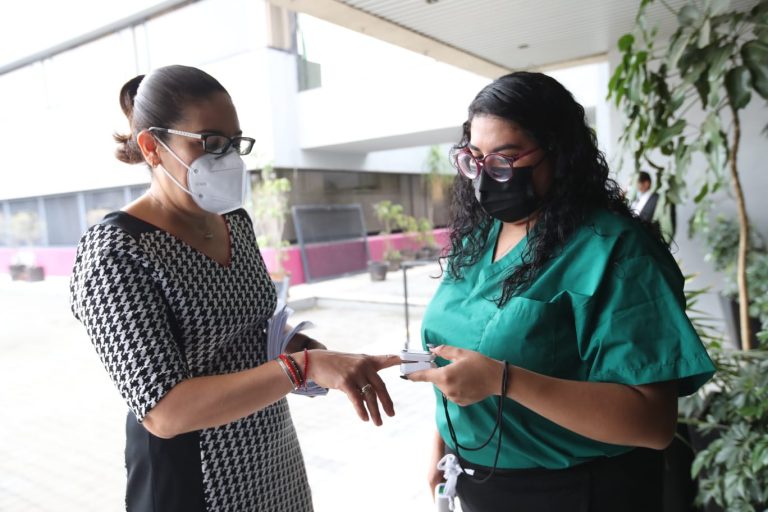 Se instaló filtro sanitario para todo el personal en Oficinas Centrales del Instituto.