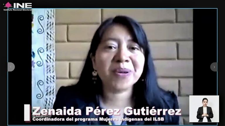 Zenaida Pérez Gutiérrez, Coordinadora del Programa Mujeres Indígenas del ILSB.
