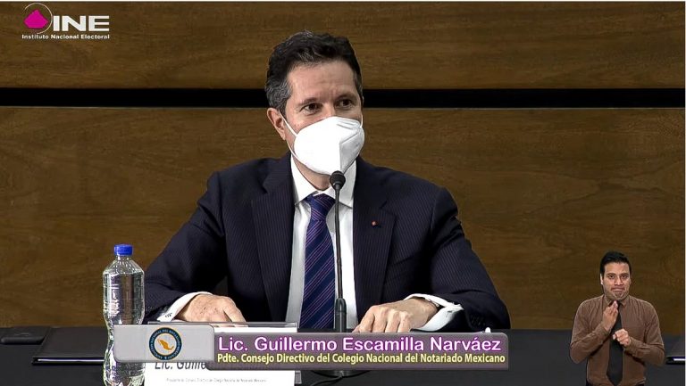 Guillermo Escamilla Narváez Presidente del Consejo Directivo del Colegio Nacional del Notariado Mexicano.