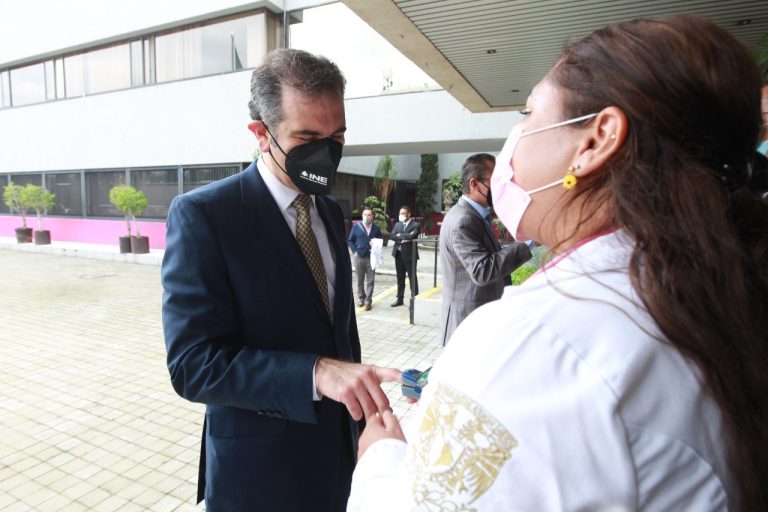 Se instaló un cerco sanitario para personal del INE.