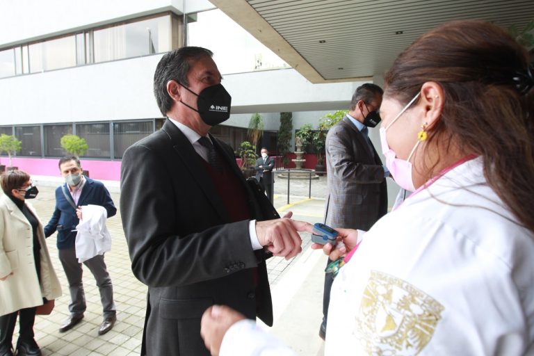 Se instaló un cerco sanitario para personal del INE.