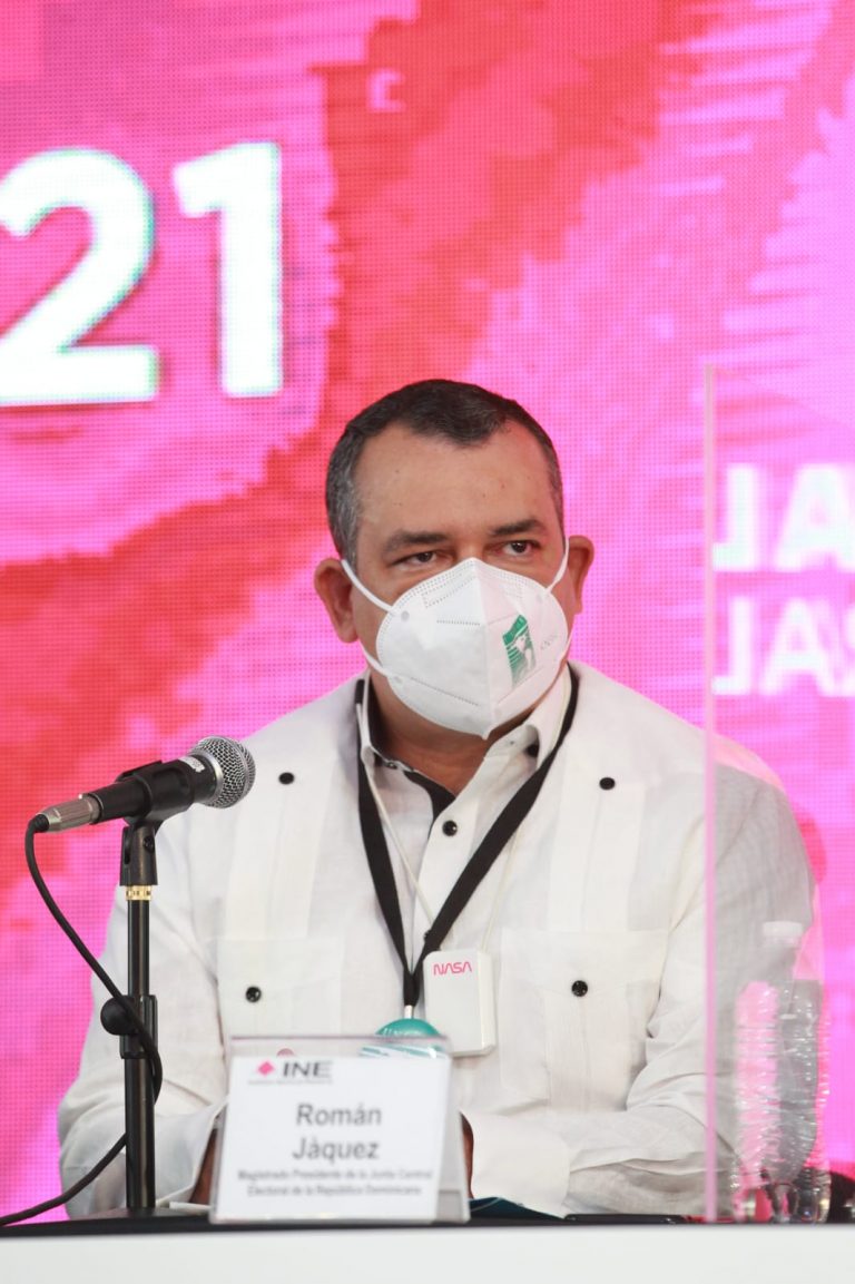 Román Jaquez, Magistrado Presidente de la Junta Central Electoral de República Dominicana y Presidente de la Unión Interamericana de Organismos Electorales (UNIORE).