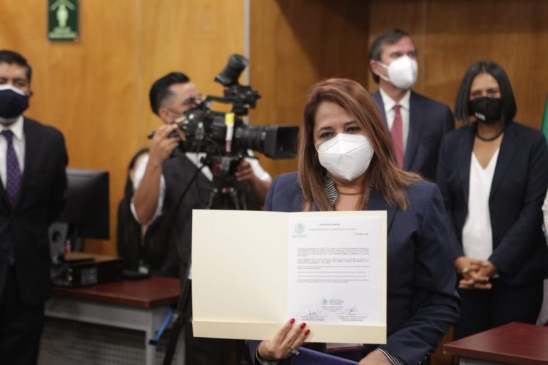 Entrega representativa de la documentaciòn electoral de los diputados electos por el principio de mayorìa relativa para la renovaciòn de la Càmara de Diputados de la LXV Legislatura.