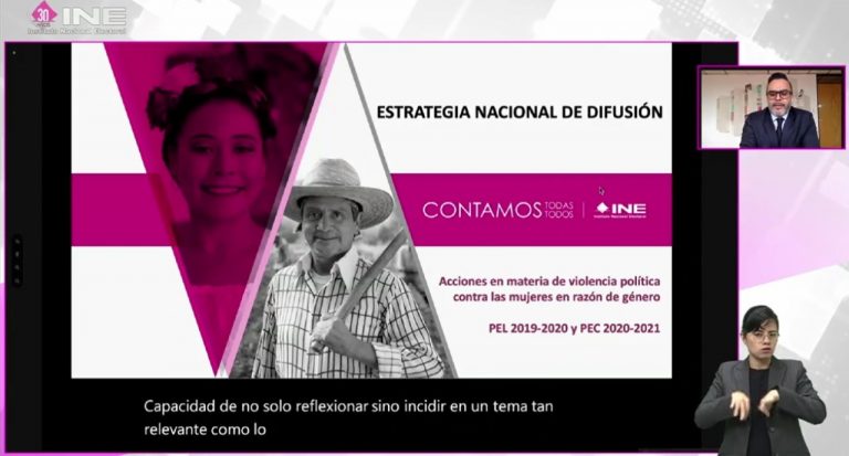 Presentación de Roberto Heycher Cardiel Soto, Director Ejecutivo de Capacitación Electoral y Educción Cívica en el INE.