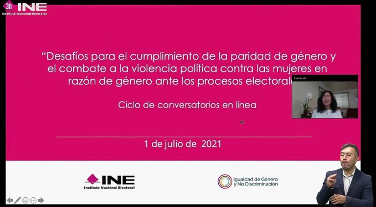 Presentación de Laura Liselotte Correa de la Torre, Directora de la Unidad Técnica de Igualdad de Género y no discriminación en el INE.