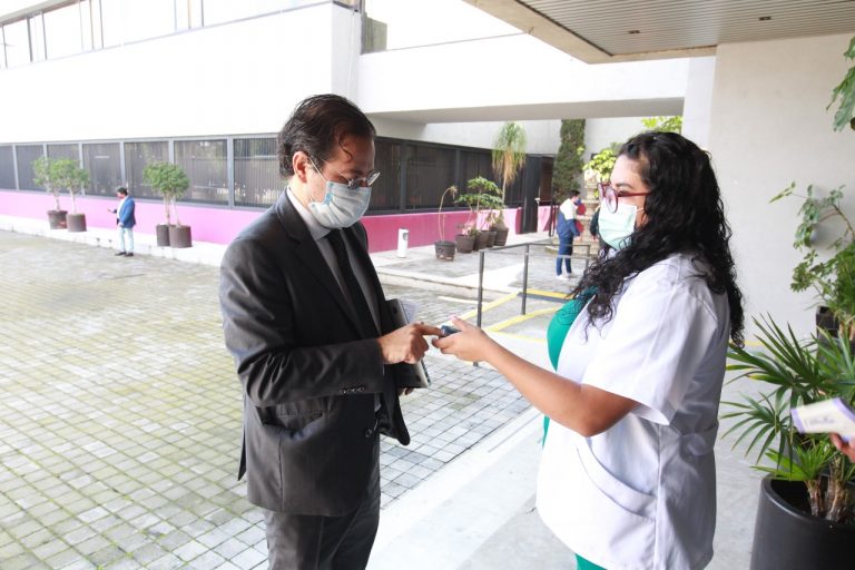 Se realizó un cerco sanitario para el personal del INE.