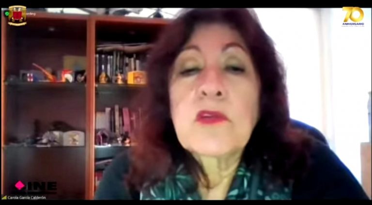 Carola García Calderón, Directora de la Facultad de Ciencias Políticas y Sociales de la UNAM.