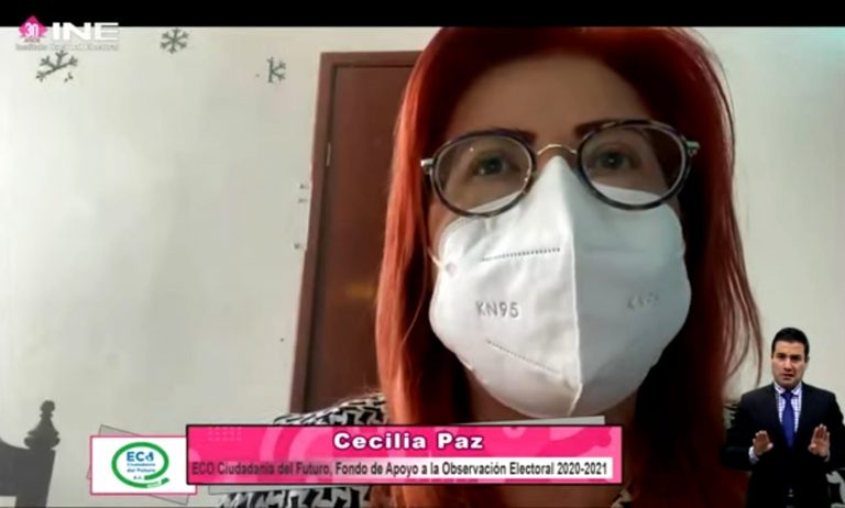 Cecilia Paz, ECO Ciudadana del Futuro, Fondo de Apoyo a la Observación Electoral 2020-2021.