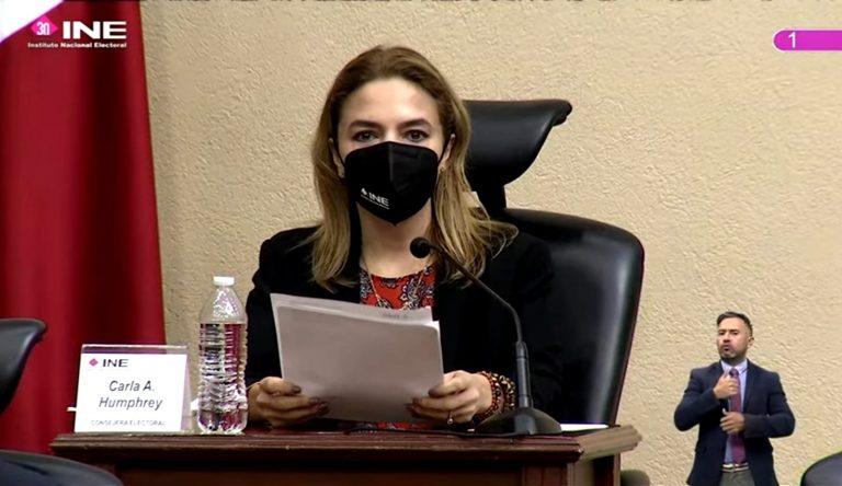 Carla Humphrey Jordan, Consejera Electoral.