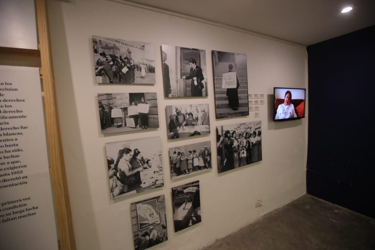 Exposición "Ciudadanía, democracia y propaganda electoral en México 1910-2018", realizada en el Museo del Objeto (MODO).