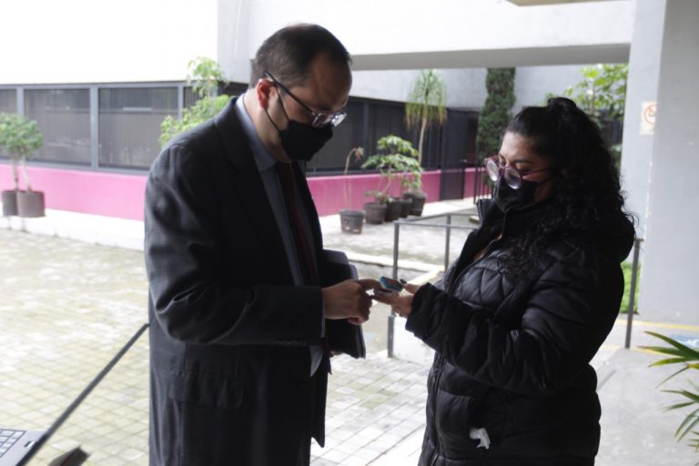 Se instalo un cerco sanitario para los trabajadores del INE.