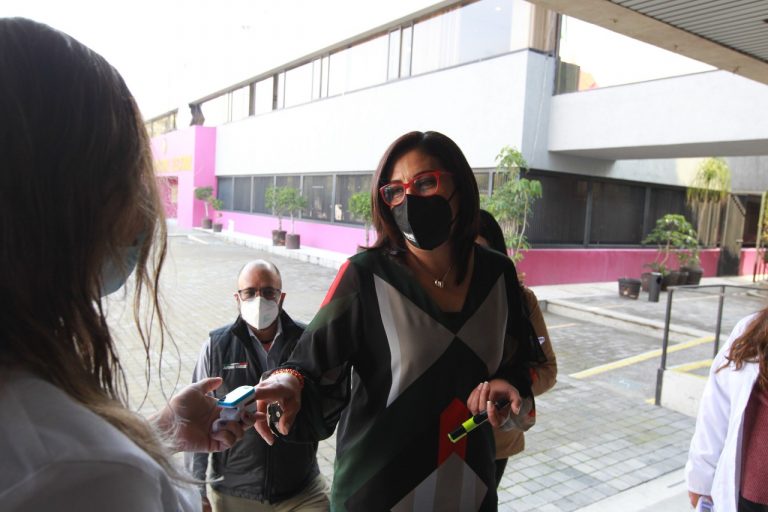 El INE instaló un cerco sanitario para el personal del Instituto.