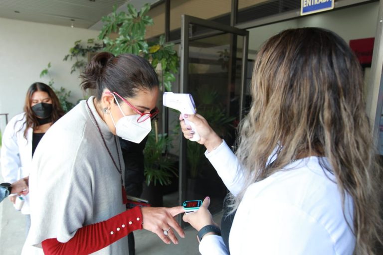 El INE instaló un cerco sanitario para el personal del Instituto.