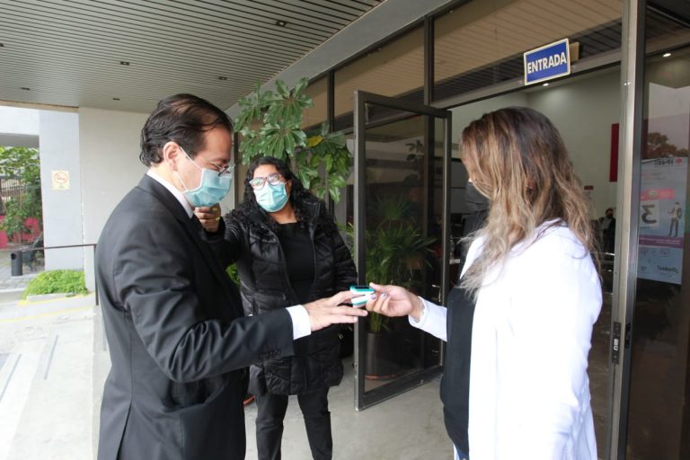 El INE instaló un cerco sanitario para el personal del Instituto.