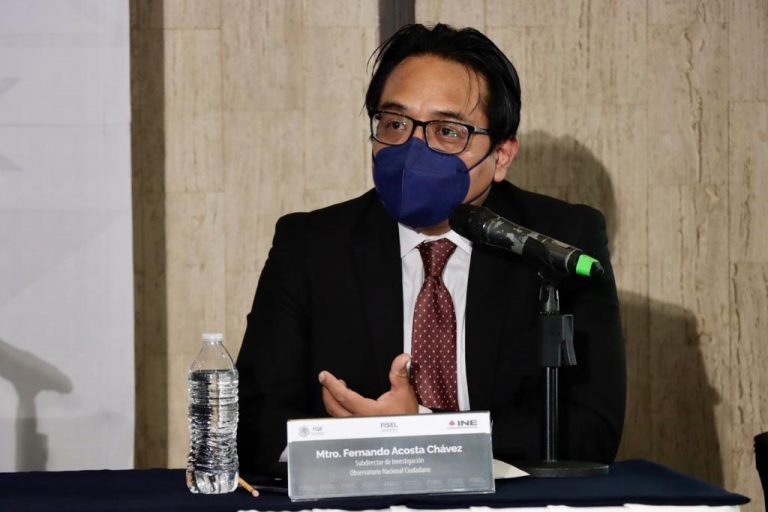 Fernando Acosta Chávez, Subdirector de Investigación del Observatorio Nacional Ciudadano.