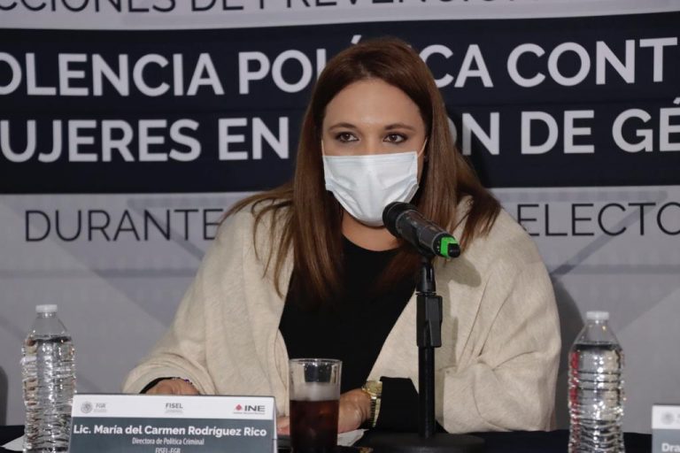 María del Carmen Rodríguez Rico, Directora de Política Criminal de la FISEL-FGR.