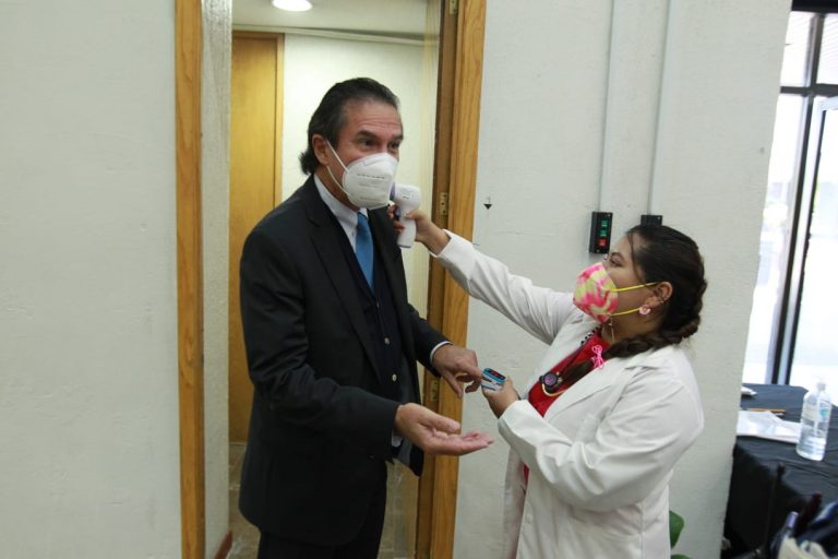 El INE estableció un cerco sanitario